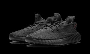 Adidas YEEZY Yeezy Boost 350 V2 Shoes Reflective Black- Static - FU9007 Sneaker WOMEN