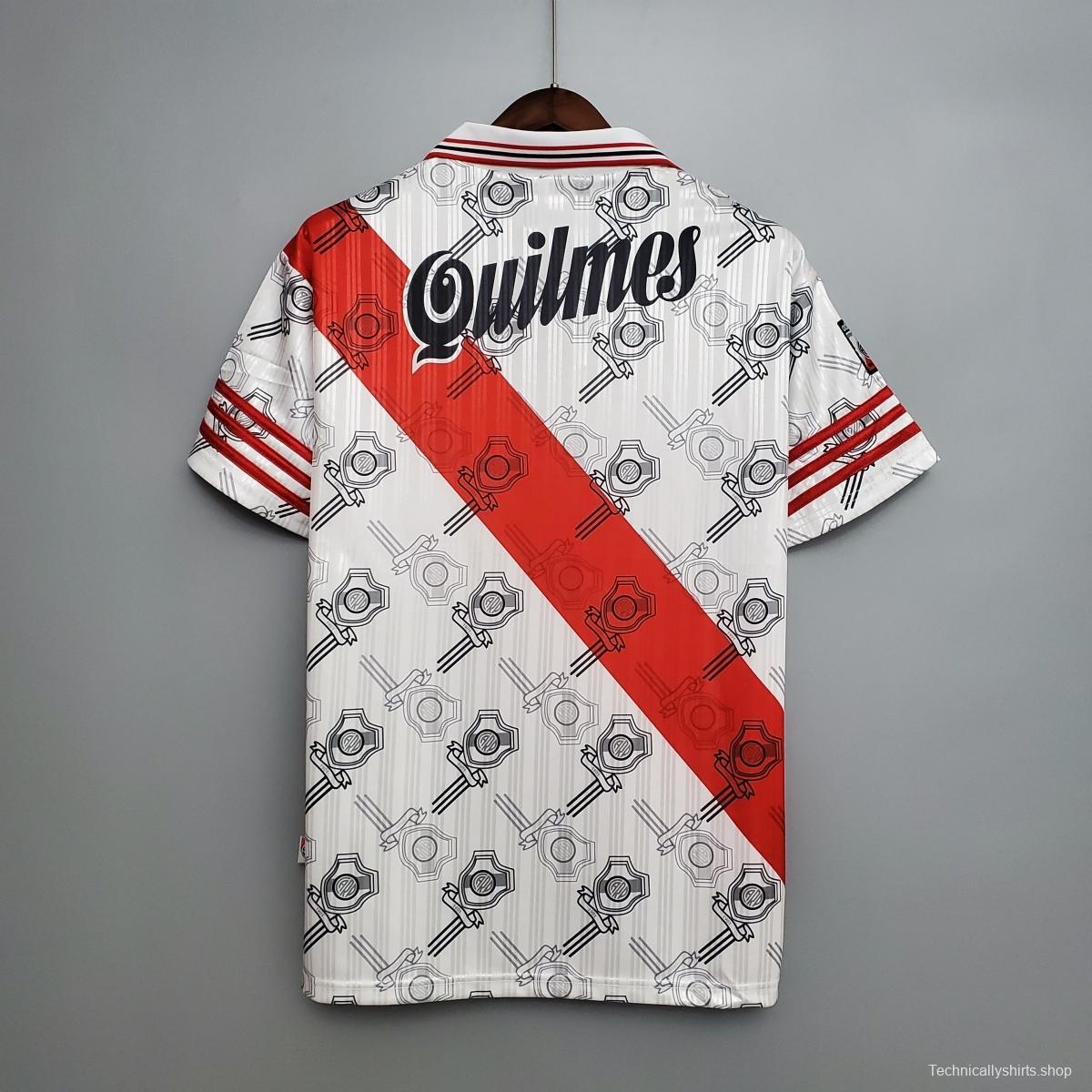 Retro River Plate 95/96 home Soccer Jersey