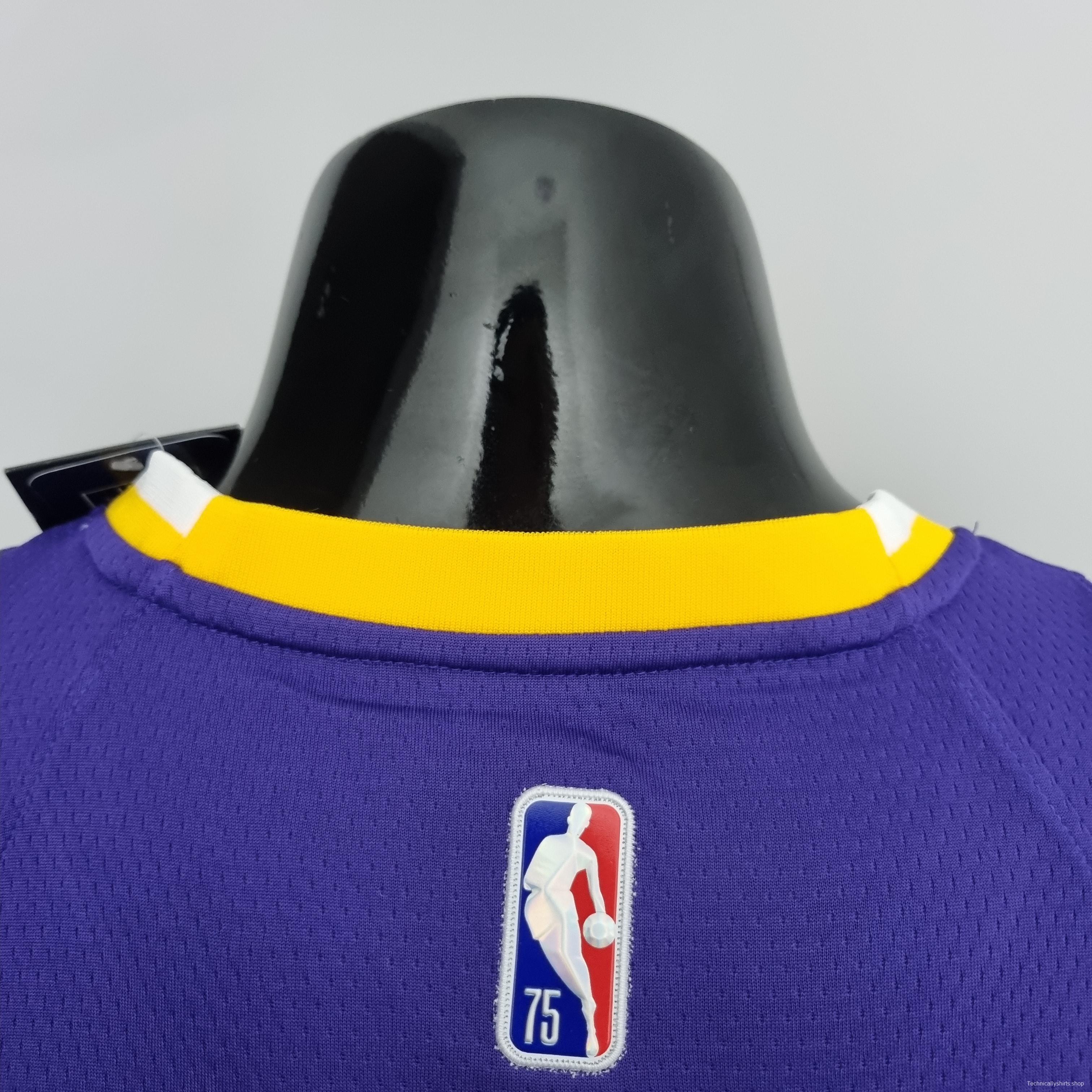 75th Anniversary Howard #39 Los Angeles Lakers Jordan Purple NBA Jersey