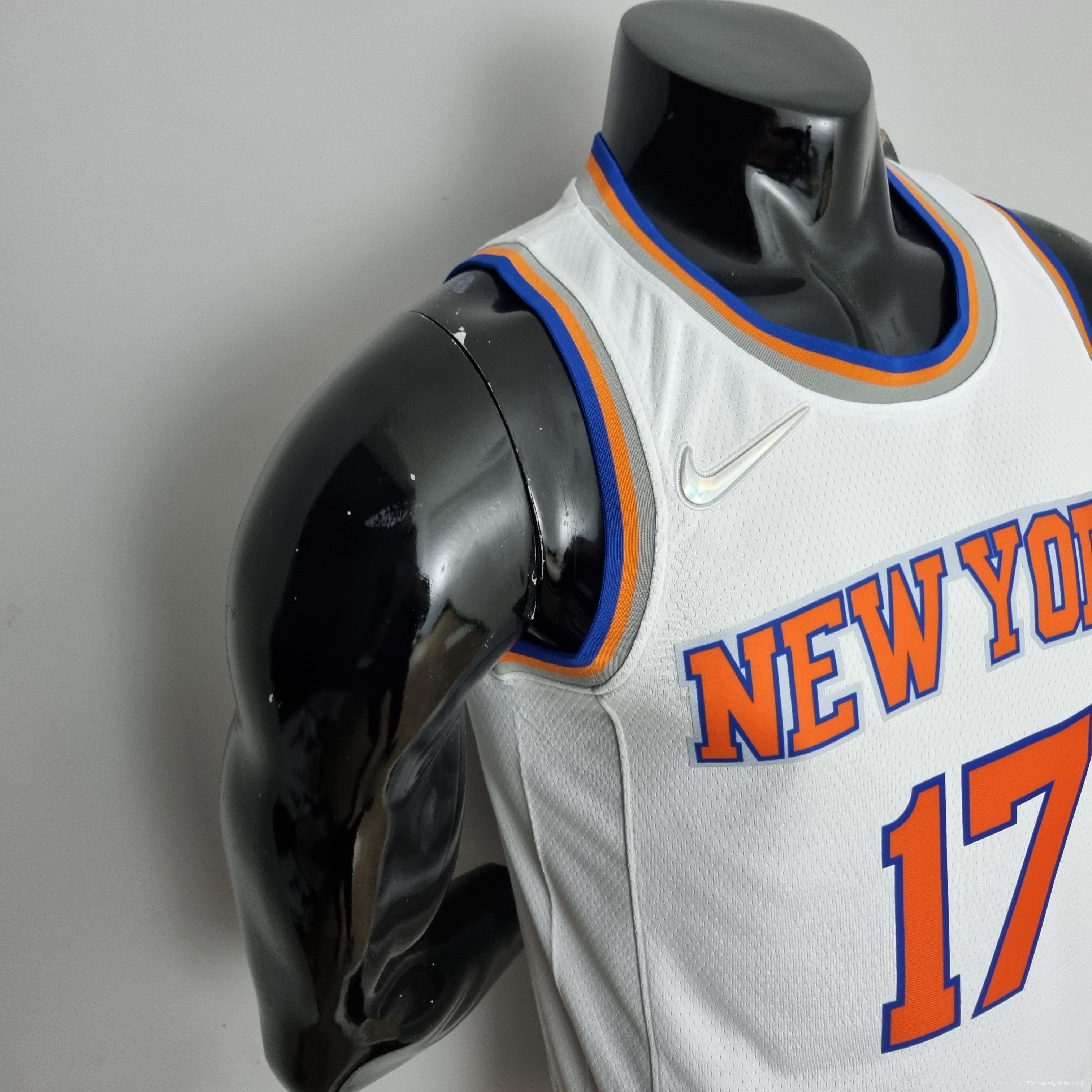 75th Anniversary Lin #17 New York Knicks White NBA Jersey