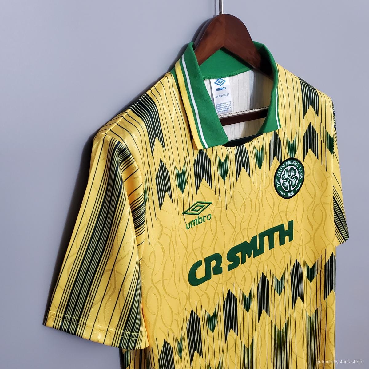 Retro Celtics 91/92 away Soccer Jersey