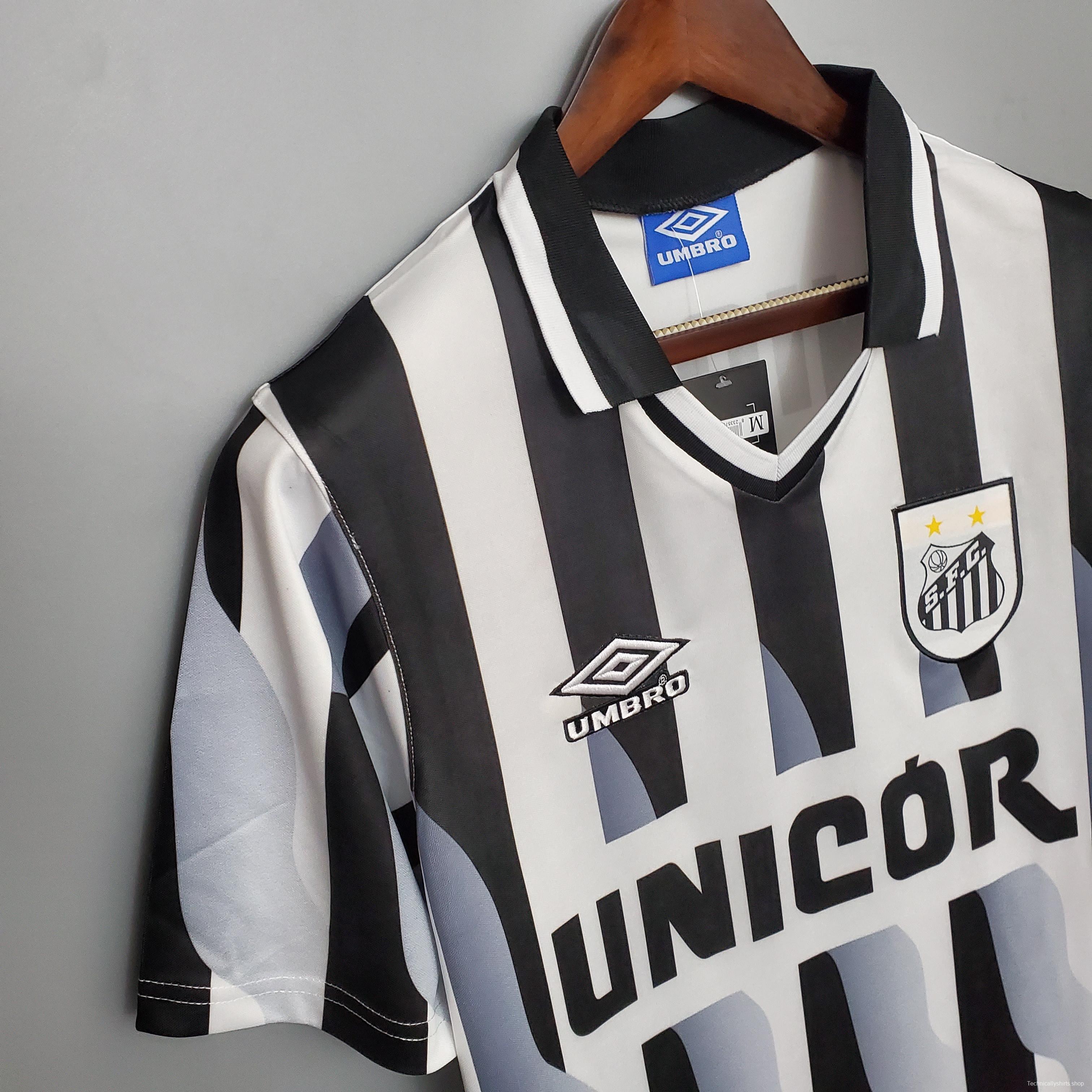 Retro Santos 1998 away Soccer Jersey