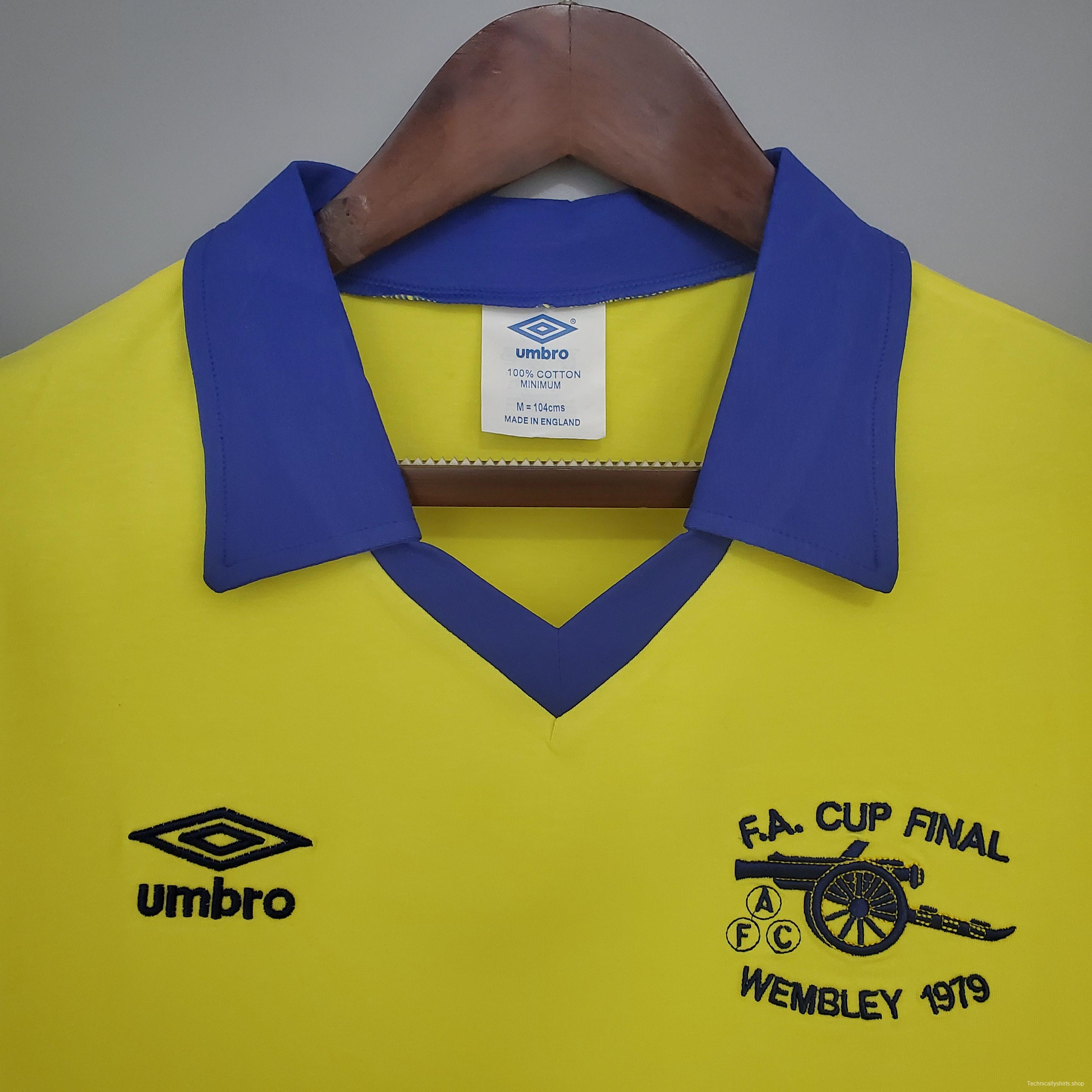 Retro Arsenal 71/79 away yellow Soccer Jersey