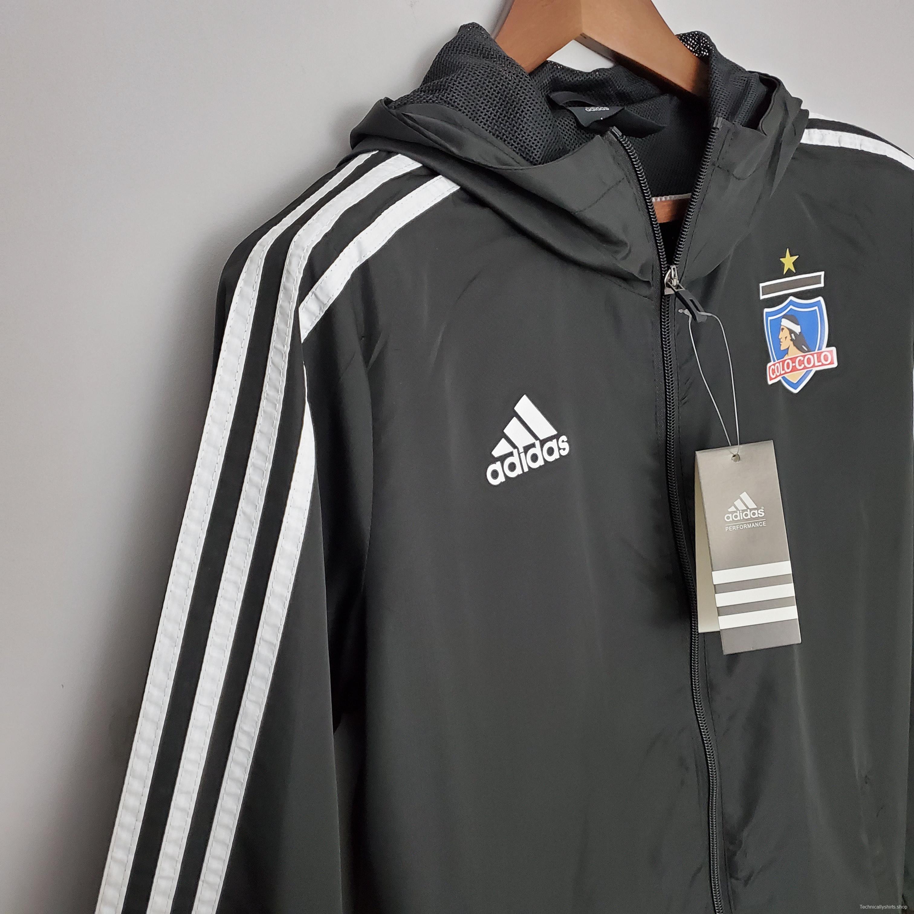 2022 Colo Colo Windbreaker Black Soccer Jersey