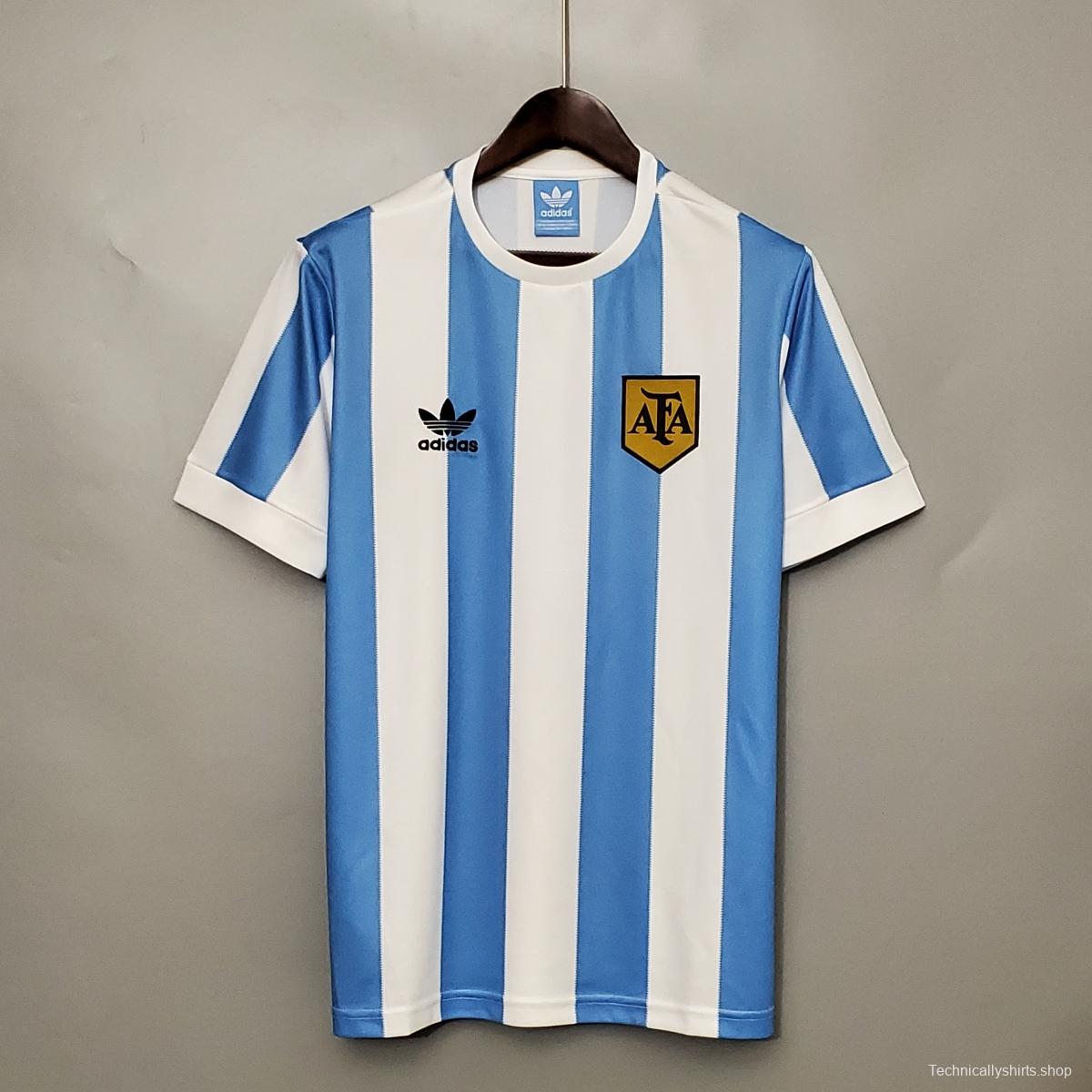 Retro 1978 Argentina home Soccer Jersey