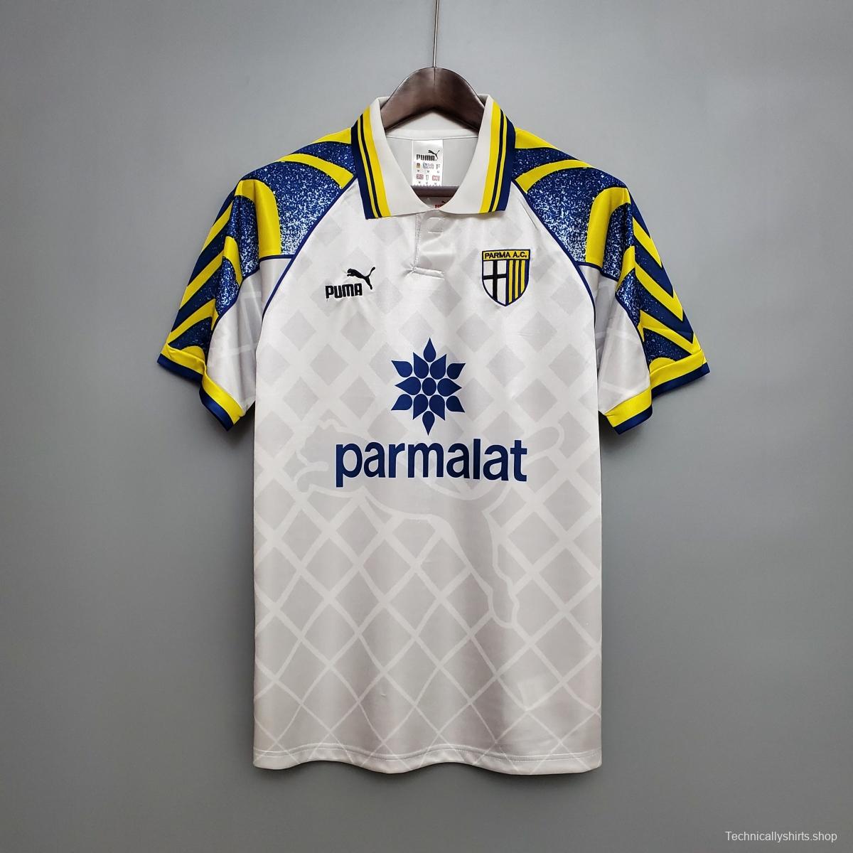 Retro Parma 95/97 White Soccer Jersey