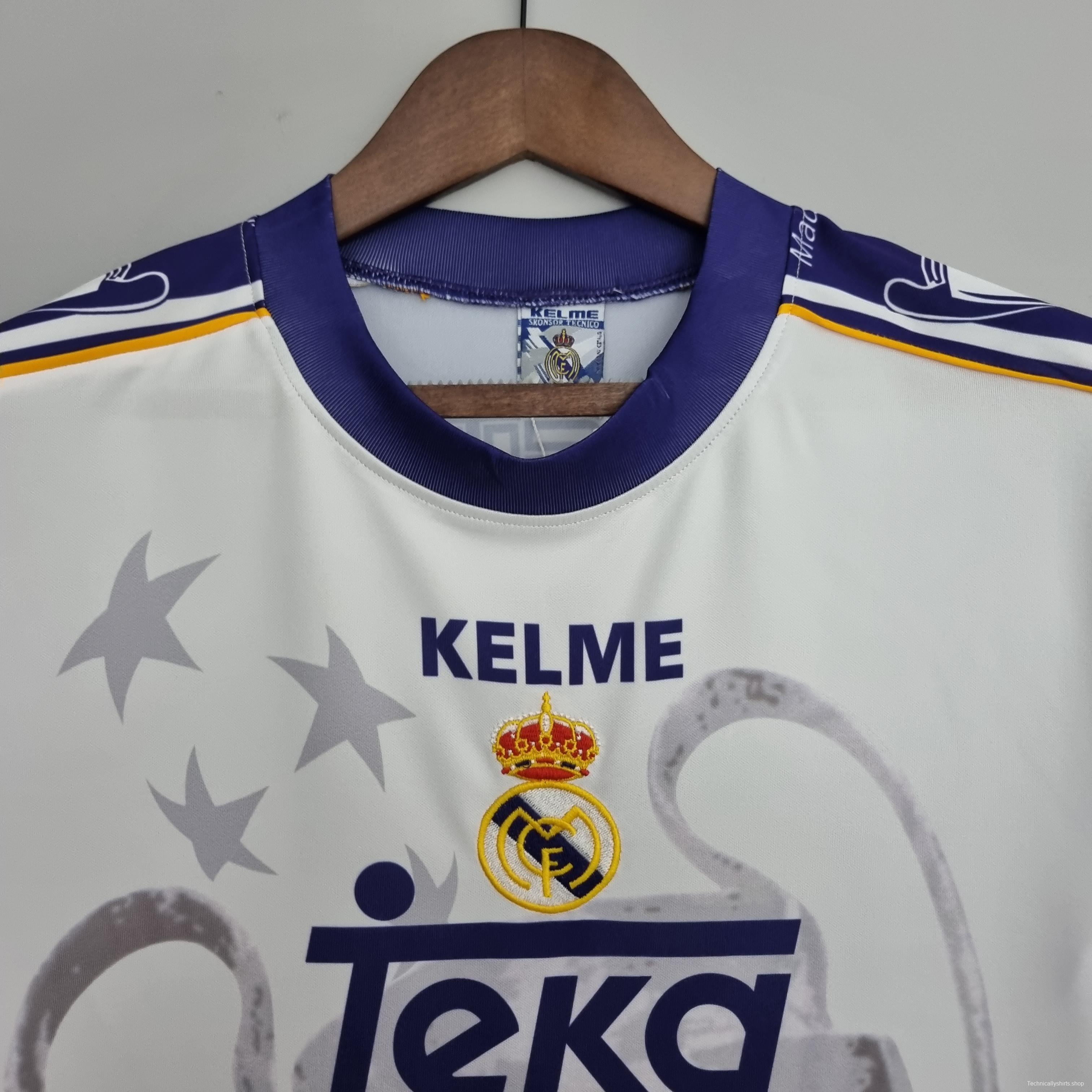 Retro 97-98 Real Madrid Champions League 7 Champions Commemorative Edition Soccer Jersey