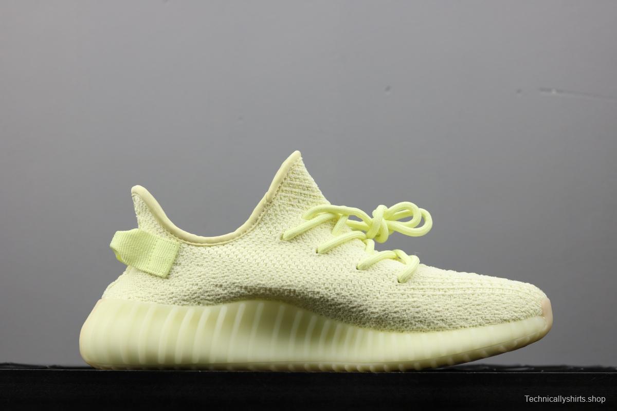 Adidas Yeezy 350V2 Real Boost Basf F36980 Darth Coconut 350 second generation light yellow original BASF popcorn