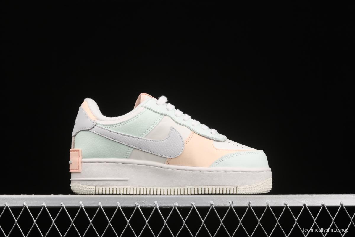 NIKE Air Force 1 ShAdidasow light weight heightened low-top 100-top board shoes CU8591-104