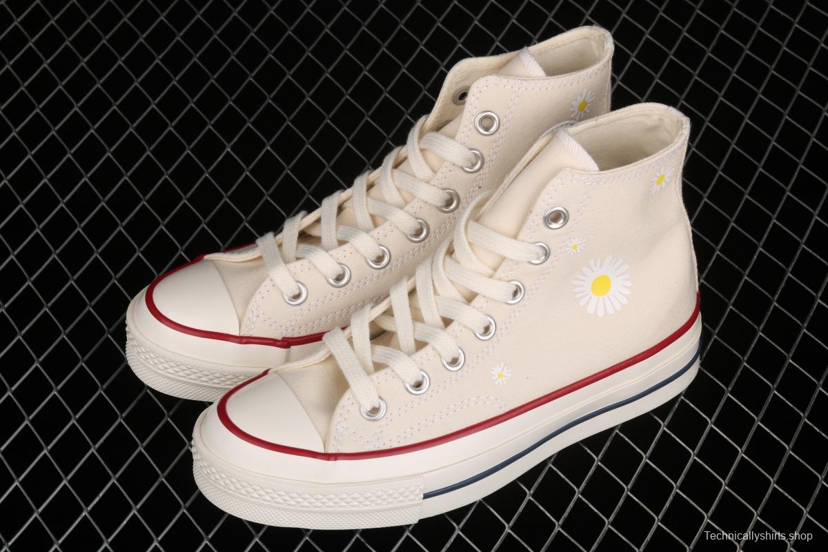 Converse 1970 s PEACEMINUSONE second generation daisy joint style high top casual board shoes 162053C