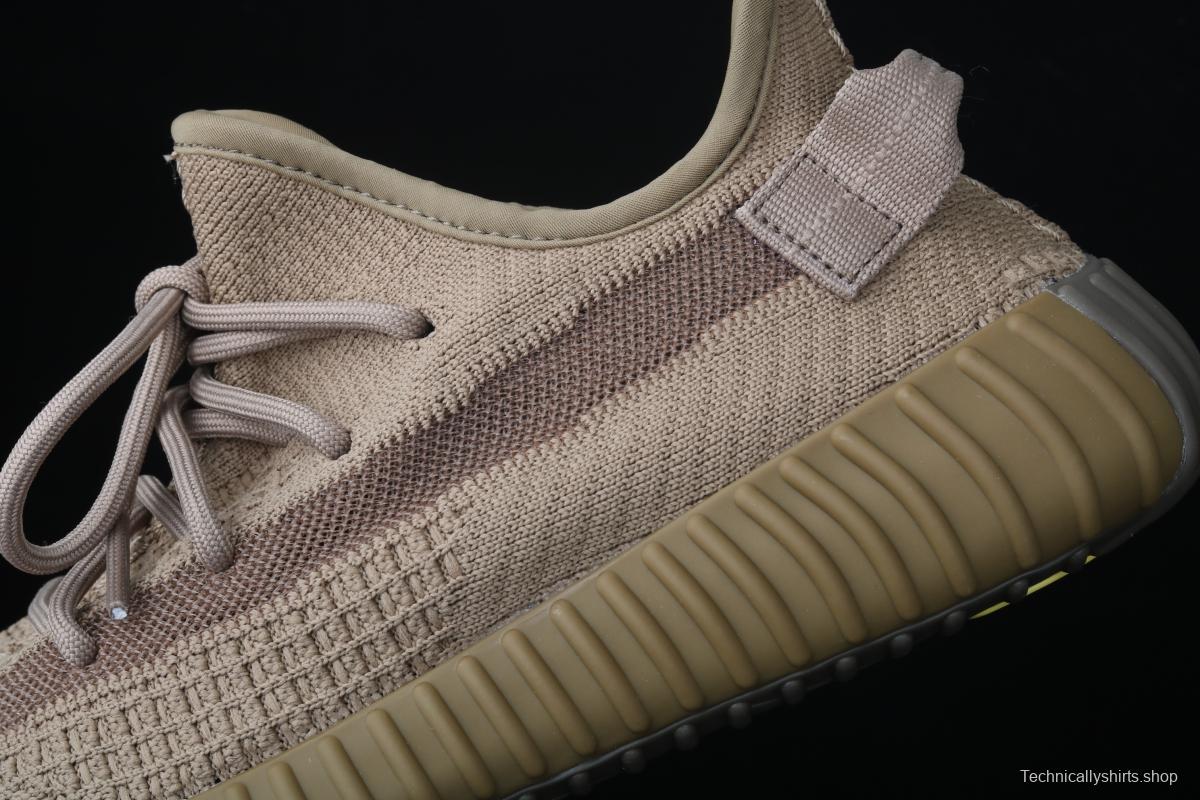 Adidas Yeezy Boost 350 V2 FX9033 das coconut 350 second generation hollowed-out sesame gray angel color