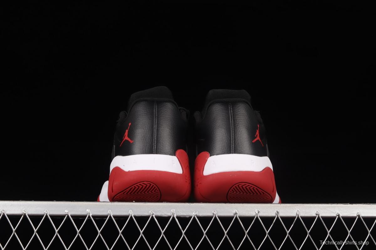 Air Jordan 11 CMFT Low 1 lacquered leather black and red low side anti-skid shock absorber basketball shoes DM0844-005