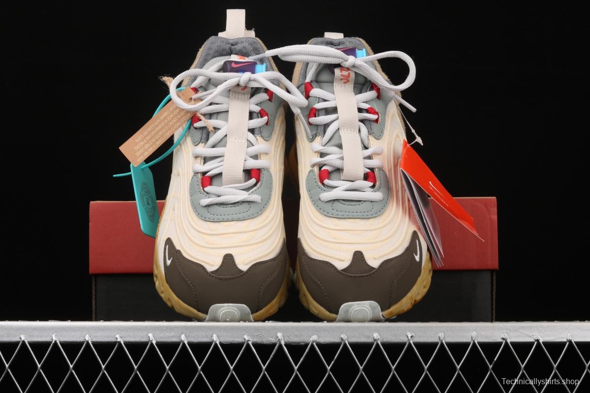 Travis Scott x NIKE Air Max 270React TS co-branded half-palm air cushion running shoes CT2864-200