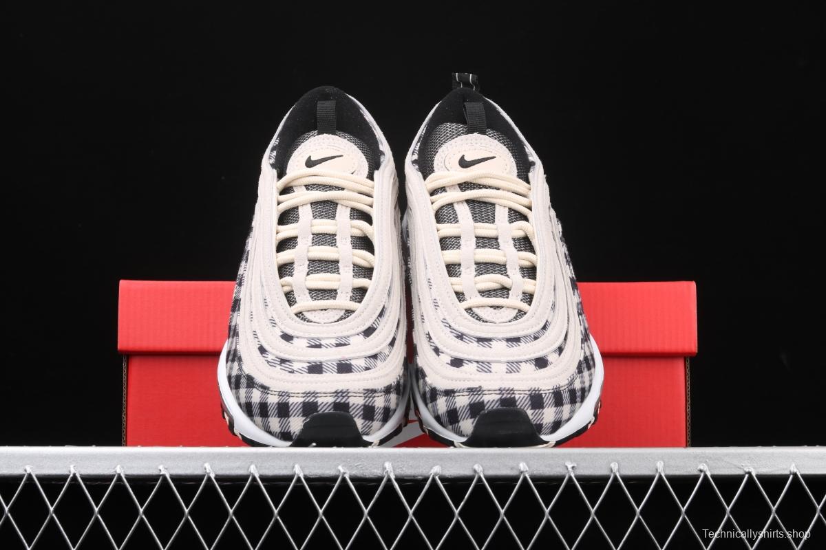 NIKE Air Max 97 Premium checkerboard retro bullet trend air cushion casual running shoes 312834-201