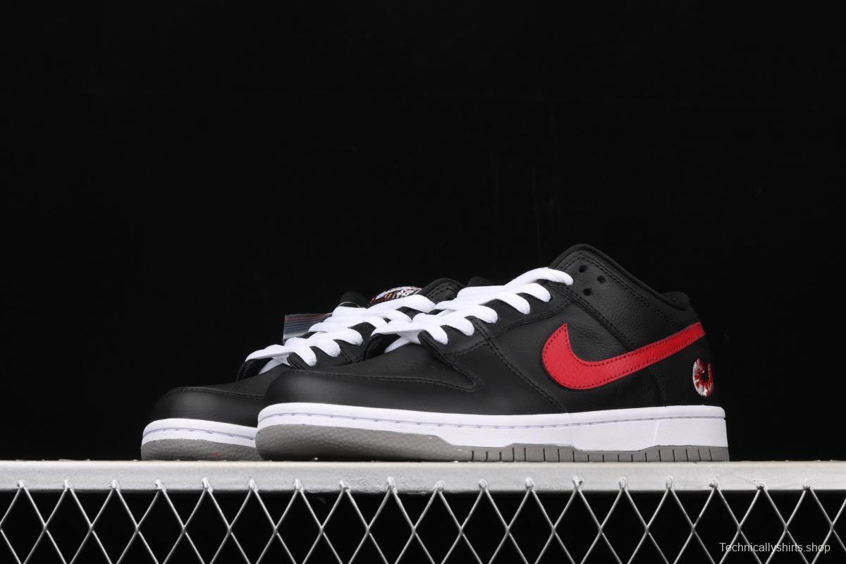 NIKE DUNK Low Premium 2020 black and red shrimp low-side leisure sports skateboard shoes 313170-060