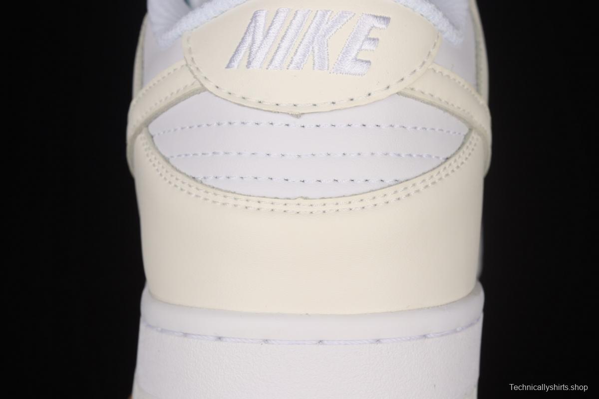 NIKE DUNK Low Next Nature sea salt cream white SB crushed backboard low upper board shoes DD1873-101