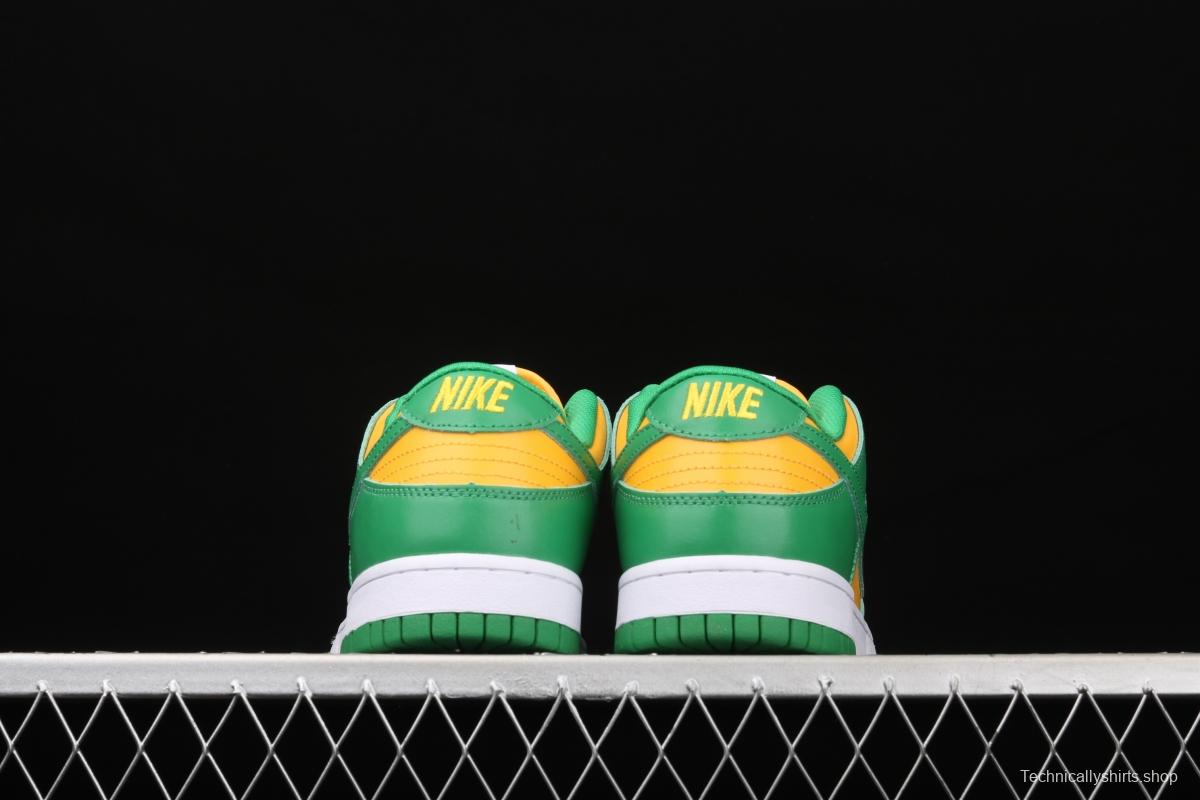 NIKE DUNK SB Low SP Brazil Slam Dunk Series retro low-top leisure sports skateboard shoes CU1727-700