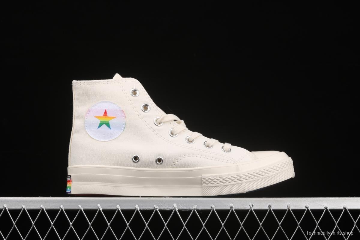 Converse Pride Chuck 70 rainbow color fashionable canvas shoes 170821C