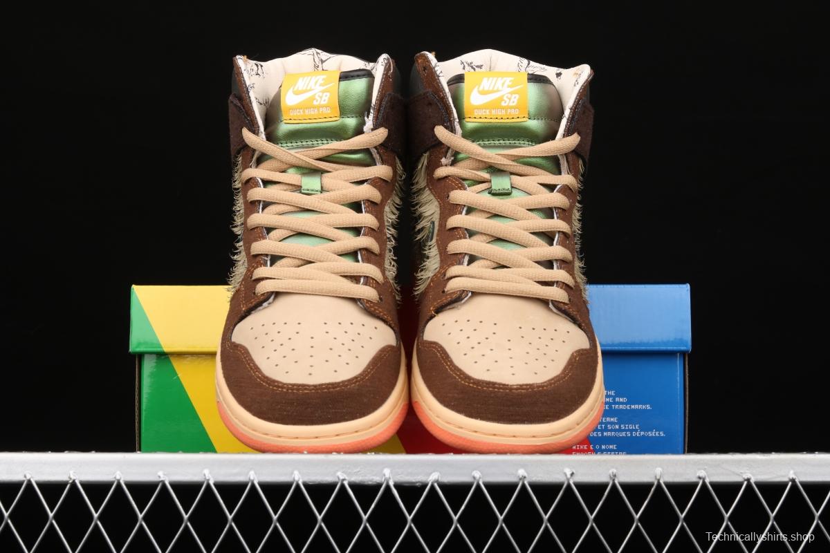 Concepts x NIKE SB DUNK High Mallard (wild duck) dunk series retro high top leisure sports skateboard shoes DC6887-200