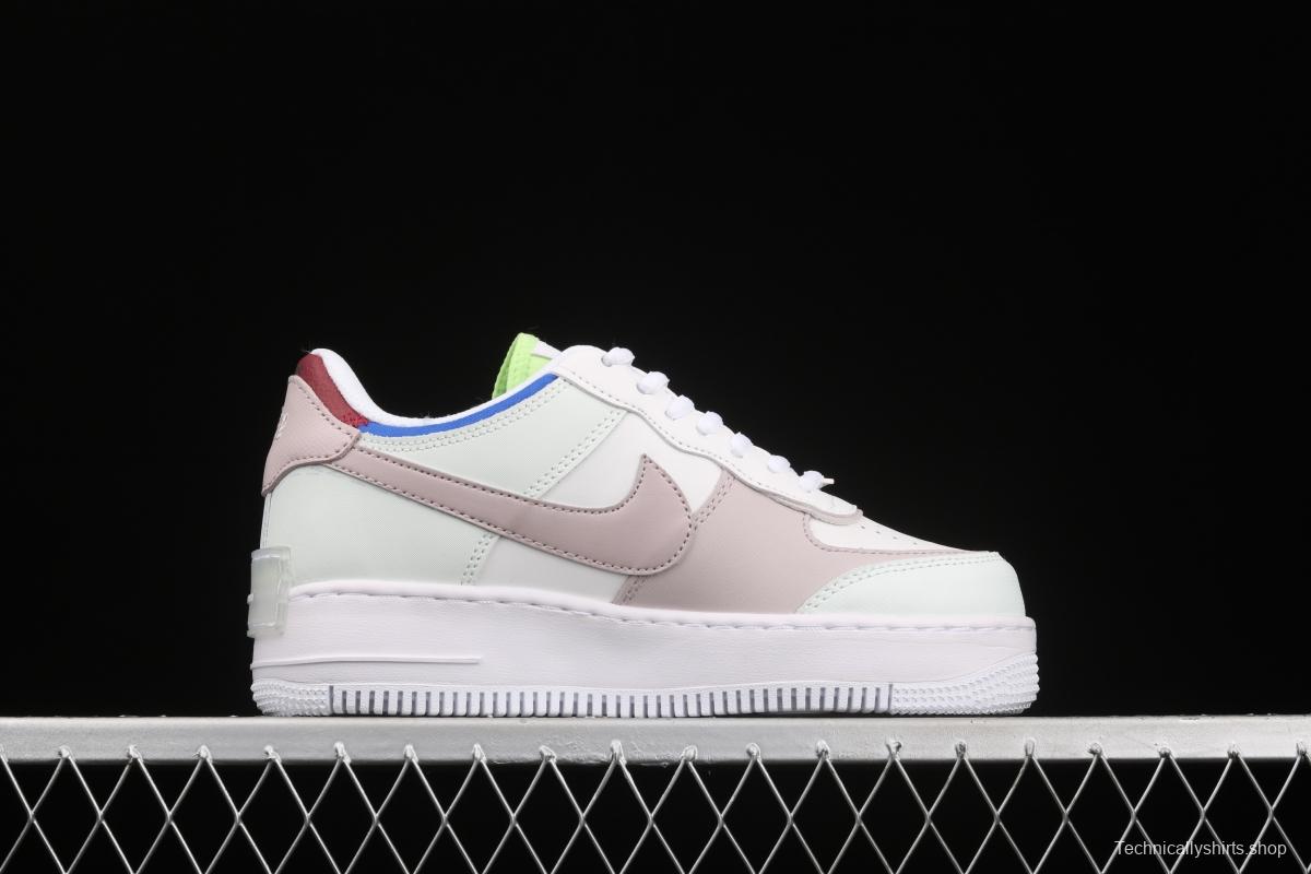 NIKE Air Force 1 ShAdidasow light weight heightened low-top board shoes CV8480-300