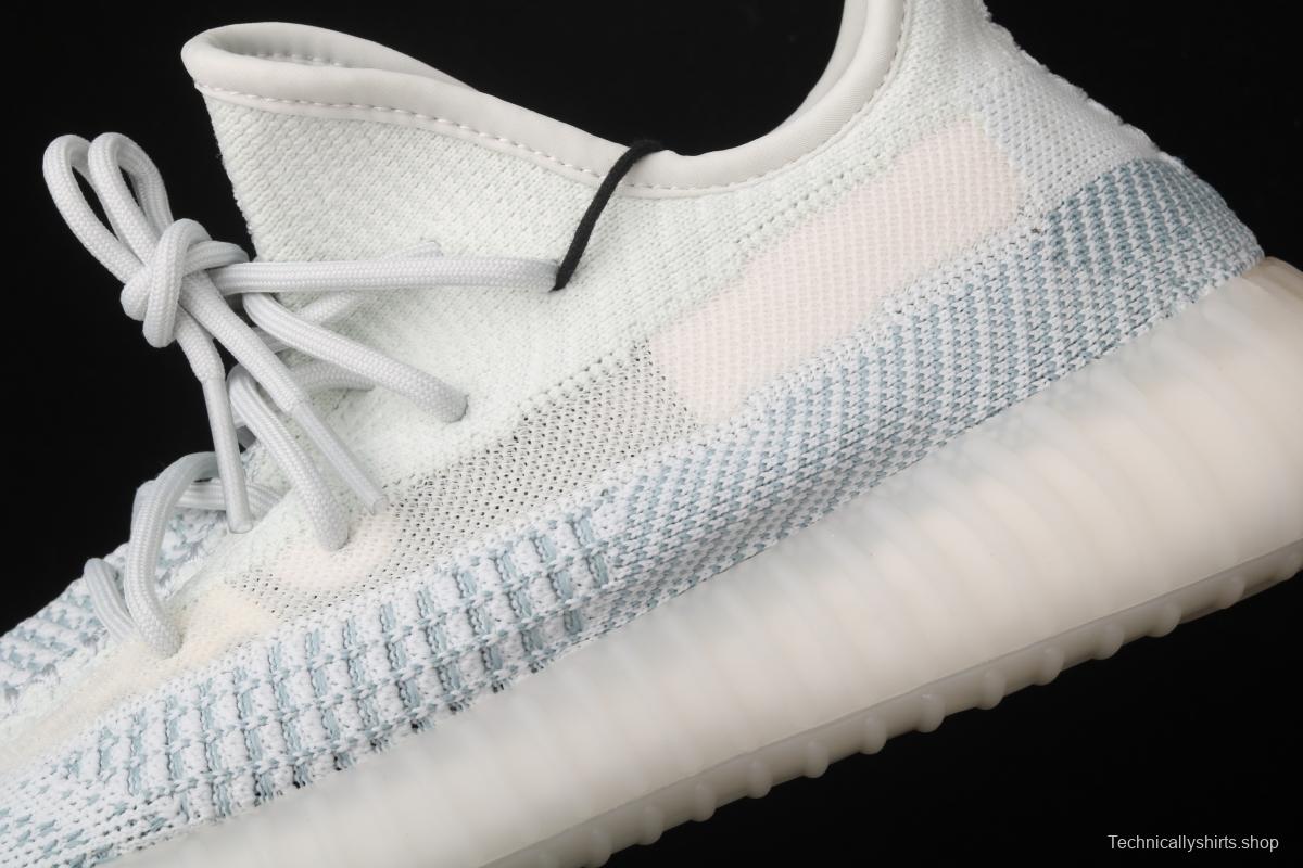 Adidas Yeezy 350 Boost V2 FW3043 Darth Coconut 350 second generation hollowed-out silk ice blue BASF popcorn