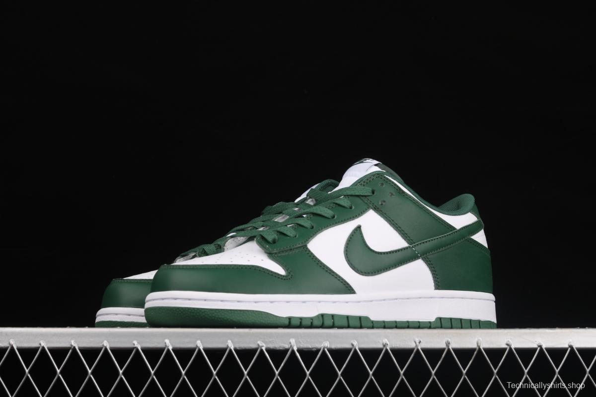 NIKE SB DUNK Low Team Green Michigan White and Green Slam Dunk Series low side Leisure Sports Skateboard shoes DD1391-101