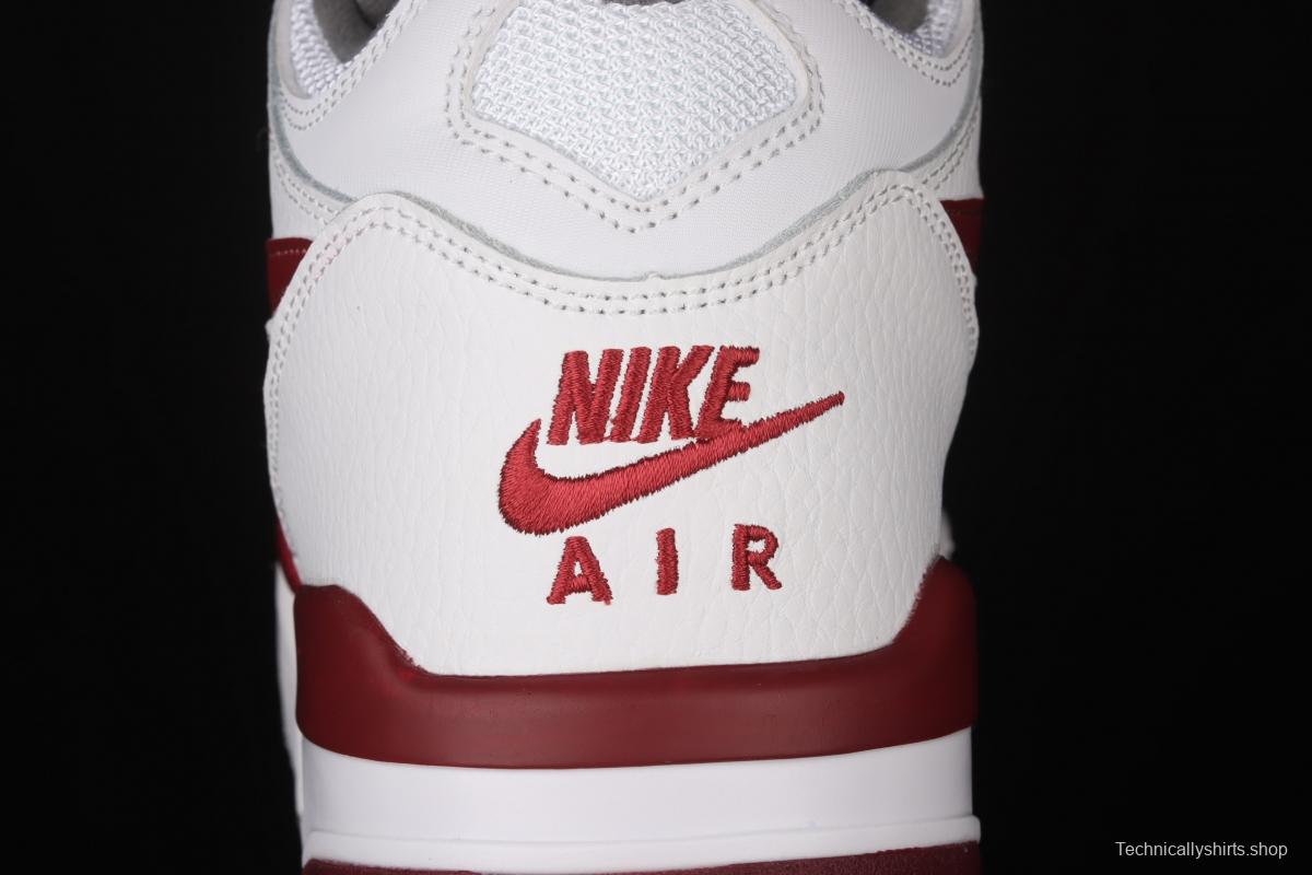 NIKE Air Flight 89 white and red air cushion basketball shoes DD1173-100