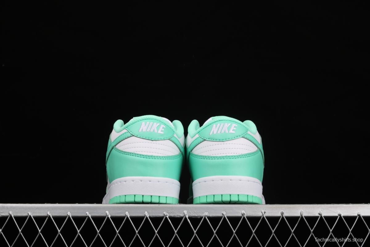 NIKE SB DUNK Low White/Green Glow Tiffany Green White Slam Dunk Series low side leisure sports skateboard shoes DD1503-105