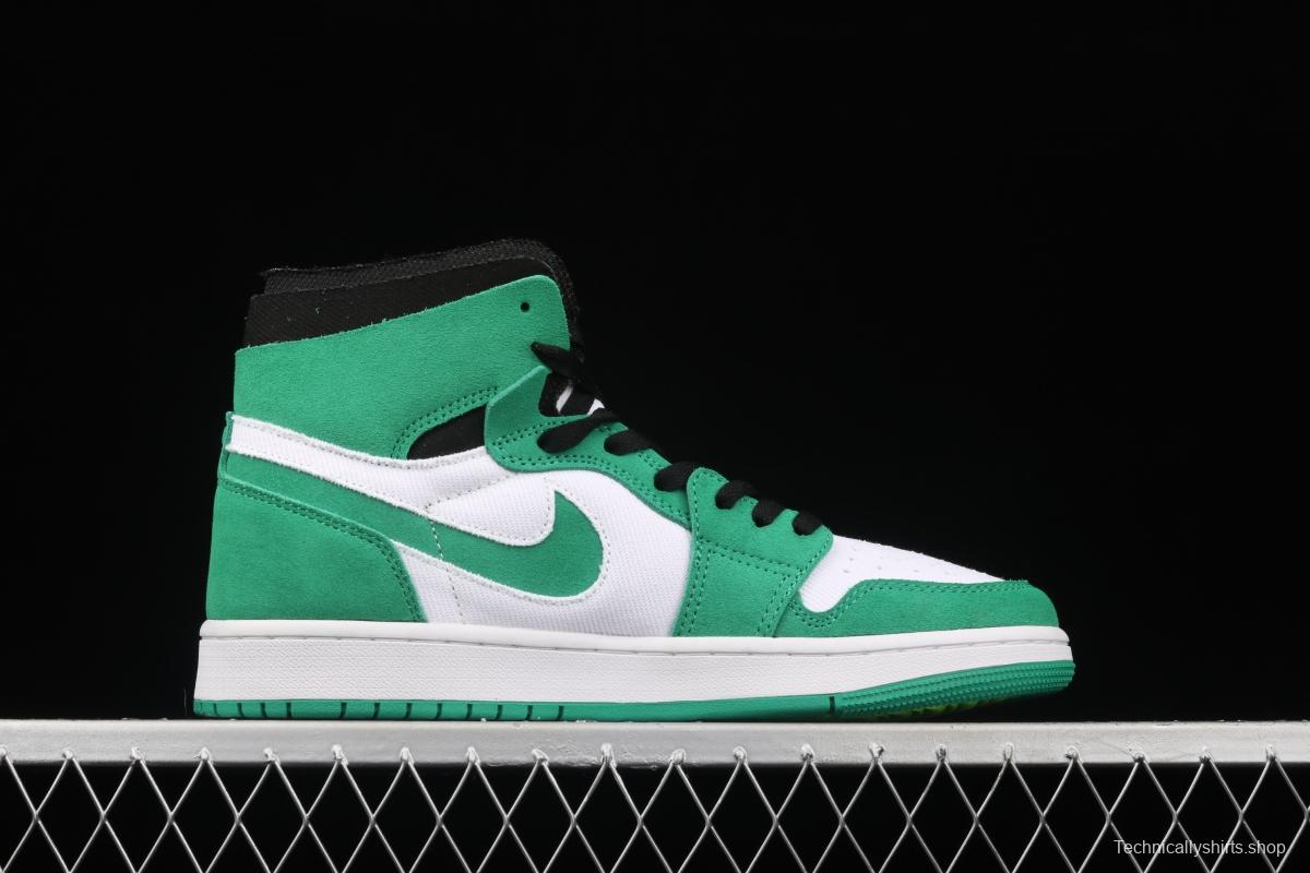 Air Jordan 1 Zoom CMFT StAdidasium Green white and green splicing CT0978-300