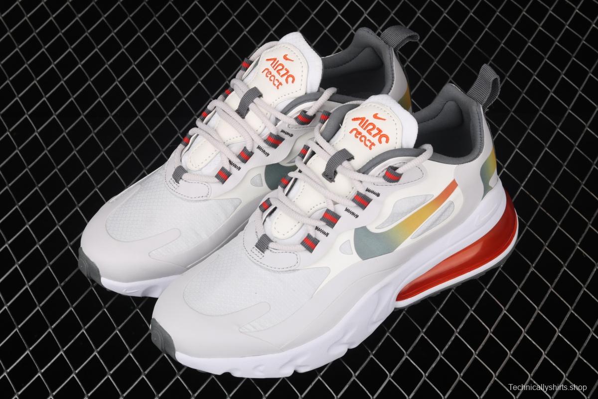 NIKE Air Max 270React new high-frequency mesh function half-palm air cushion cushioning running cloth shoes CD6615-100