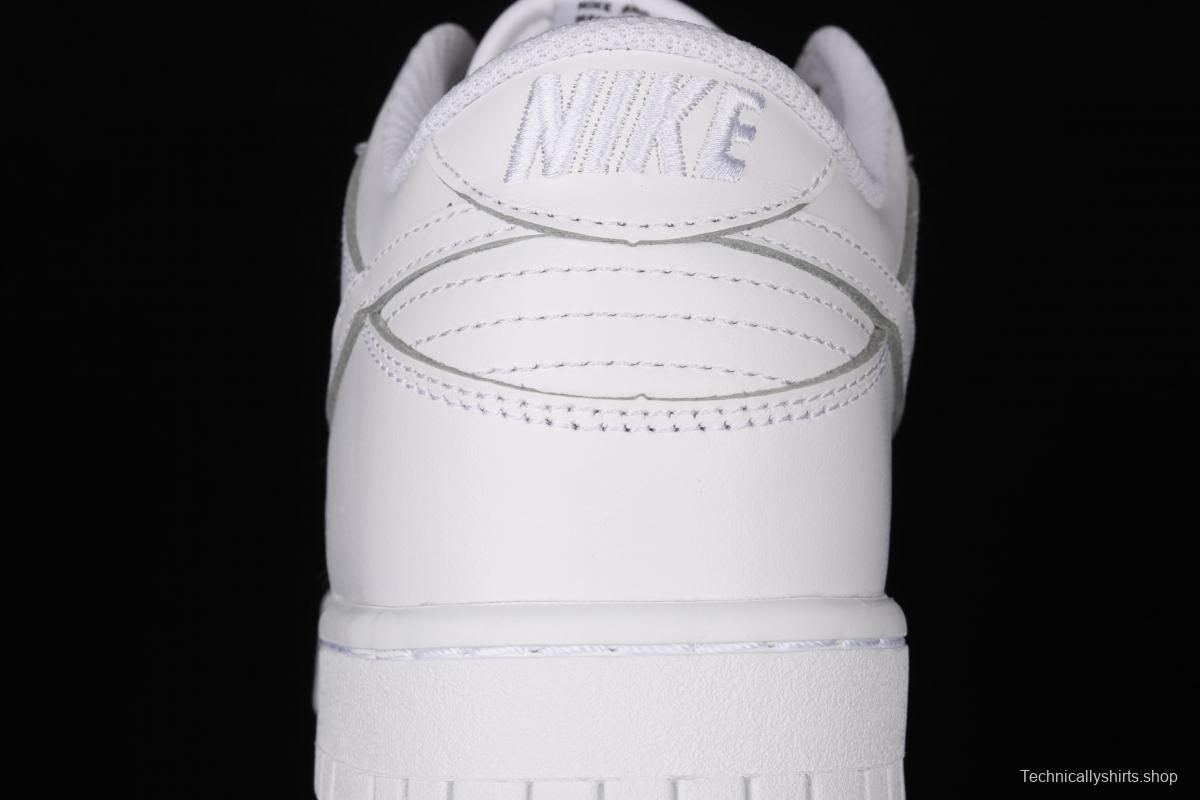 NIKE SB DUNK Low Prm pure white color SB buckle rebound fashion leisure board shoes DD1503-109