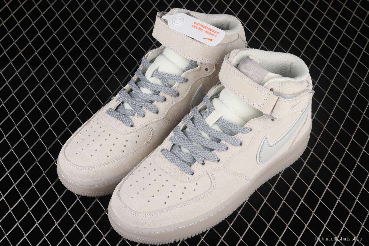 Reigning Champ x NIKE Air Force 120th 07 Mid defending champion six generations of 3M reflective Zhongbang casual board shoes GB0902-112