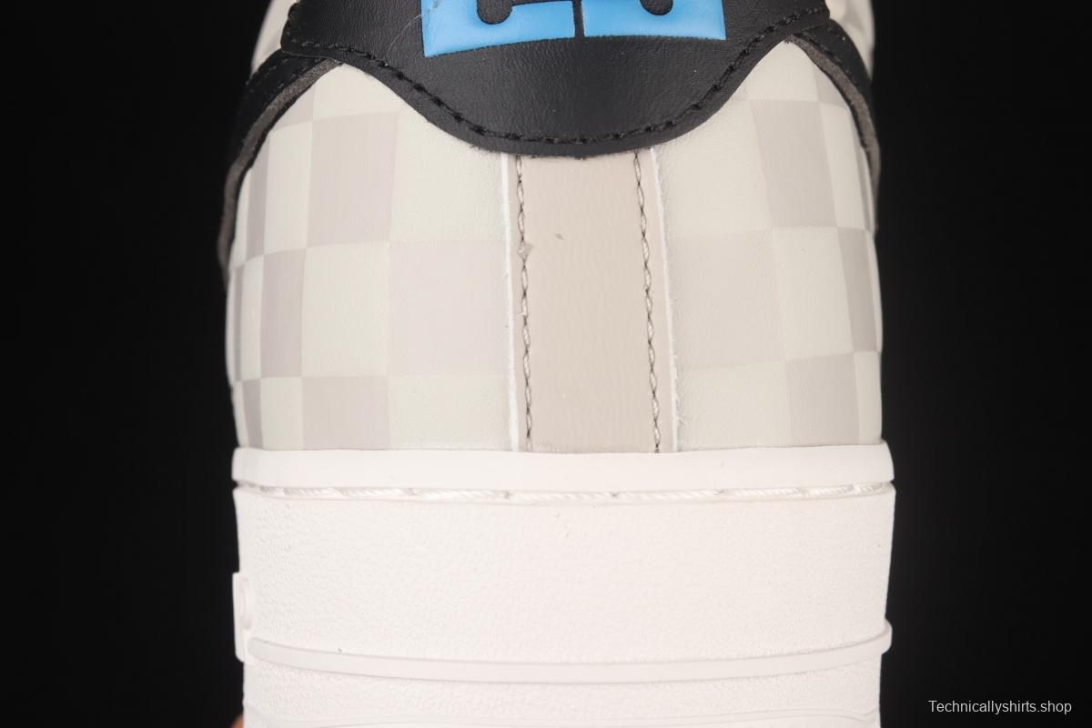 NIKE Air Force 1x 07 Low Checker Black Hook low Top Leisure Board shoes DC8877-200