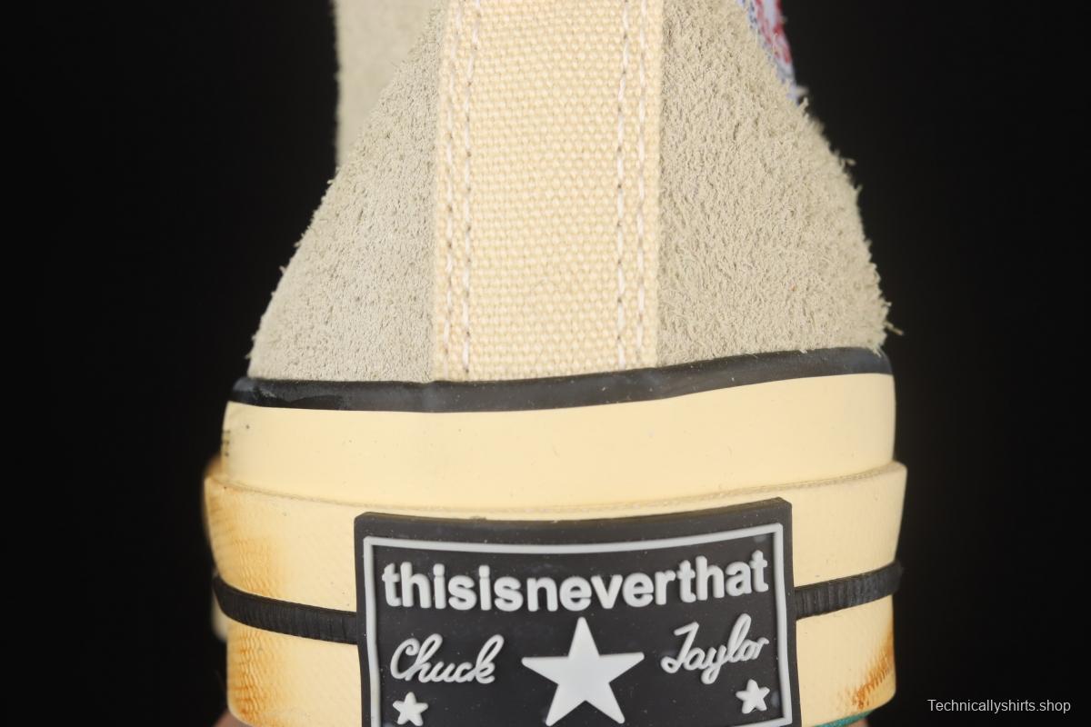 Thisisneverthat x Converse Chuck Taylor All Star 1970's Converse 2022 new suede high upper shoes 172395C