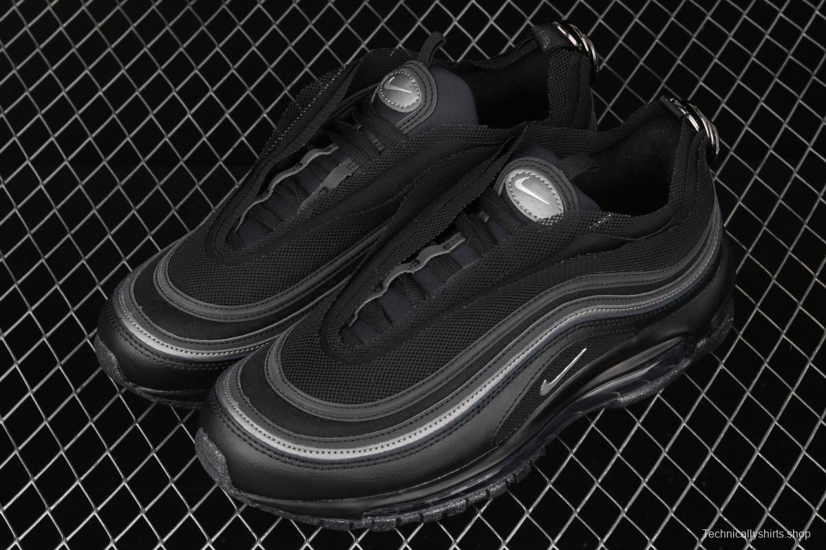 NIKE Air Max 97 Lx black net bullet air cushion running shoes CV9552-001