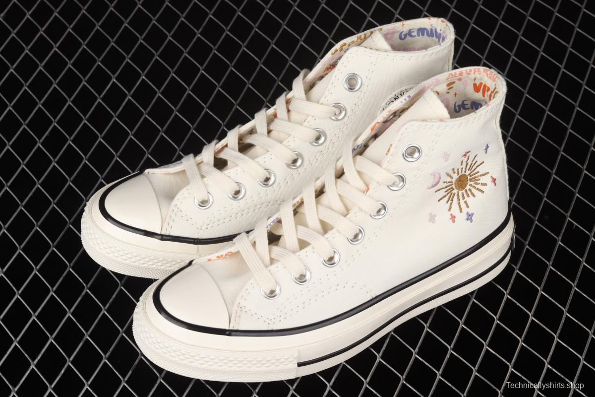 Converse Chuck 70 embroidered Star High Top Leisure Board shoes 572431C