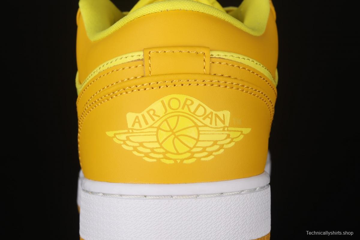 Air Jordan 1 Low lemon yellow low side culture leisure sports shoes DN6998-700