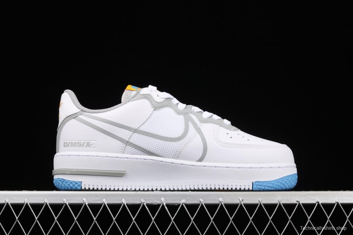 NIKE Air Force 1 React big hook analysis of low-top sports leisure board shoes CT1020-100