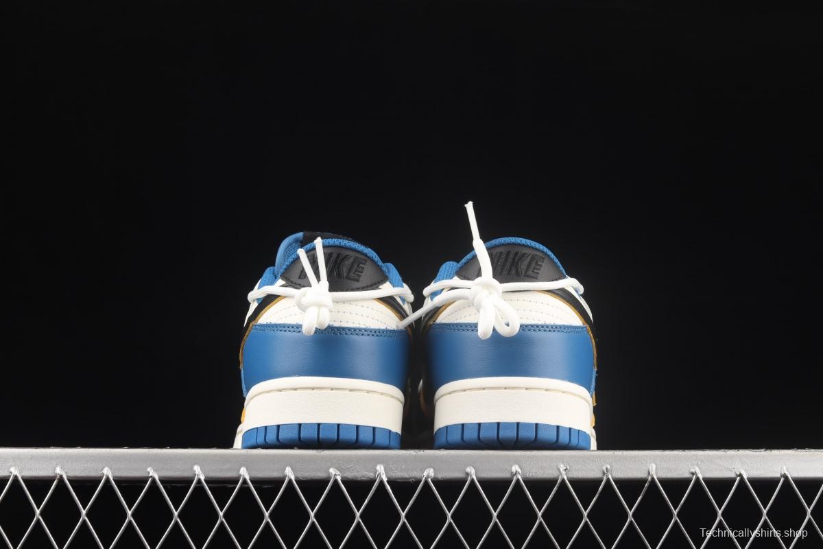 NIKE SB DUNK Low white, black and blue dunk series low side leisure sports skateboard shoes DD1391-001