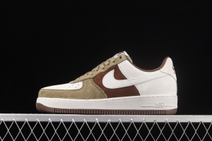 NIKE Air Force 11607 Low suede chocolate low-top casual board shoes DB2260-199