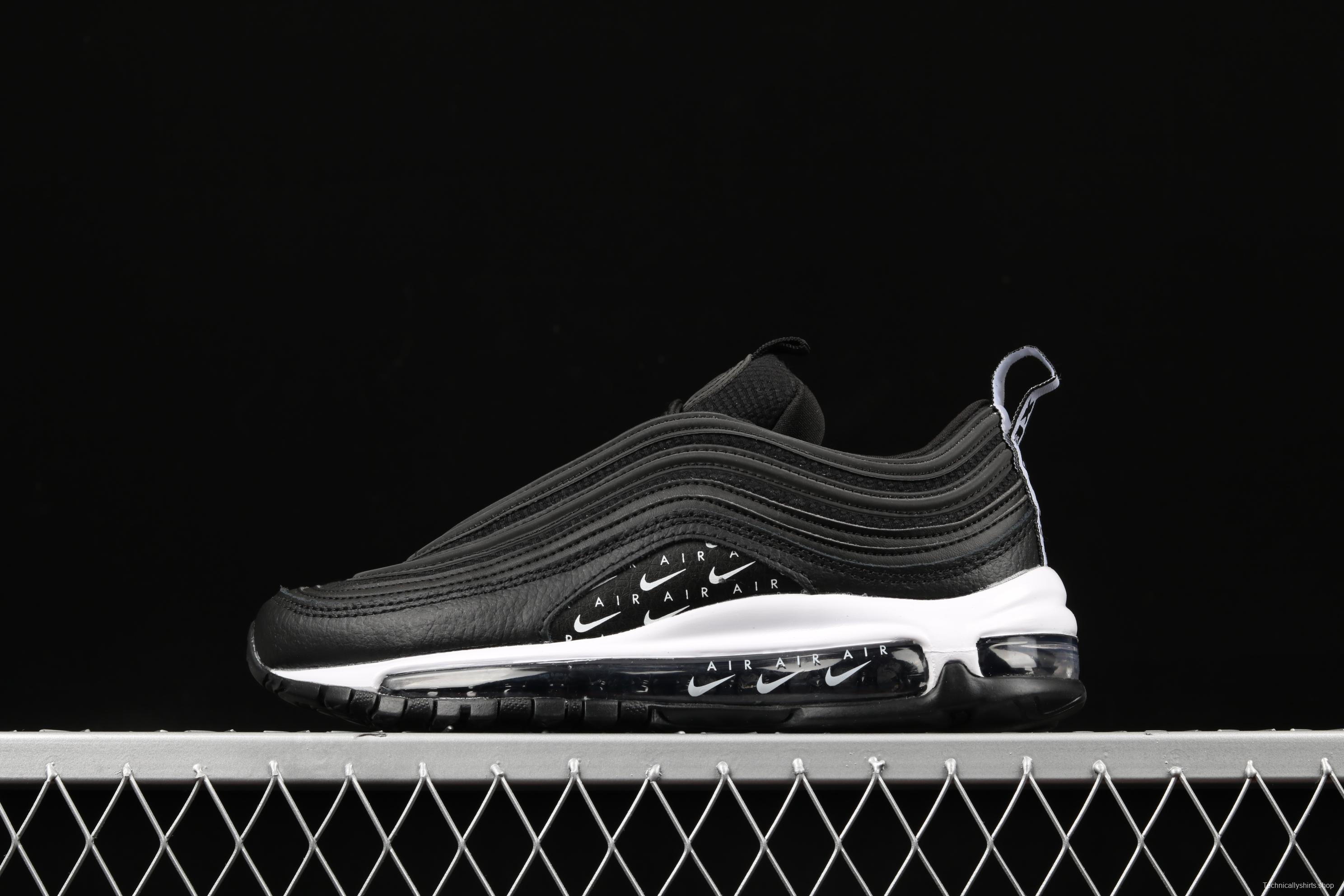 NIKE Air Max 97 Lx black and white serial bullet air cushion running shoes AR7621-001