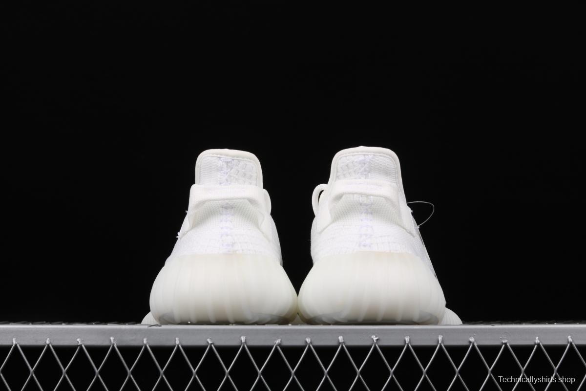 Adidas Yeezy 350 Boost V2 EG7962 Darth Coconut 350 second generation pure white hollowed-out silk color matching