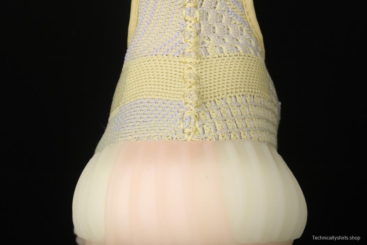 Adidas Yeezy 350 Boost V2 FV3250 Darth Coconut 350 second generation hollowed-out lemon yellow angel color BASF Boost original