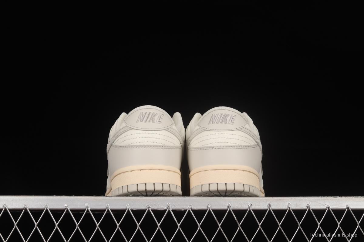 NIKE DUNK Low Bone White Color Matching SB Buckle Backboard Fashion Casual Sneakers DD1503-107