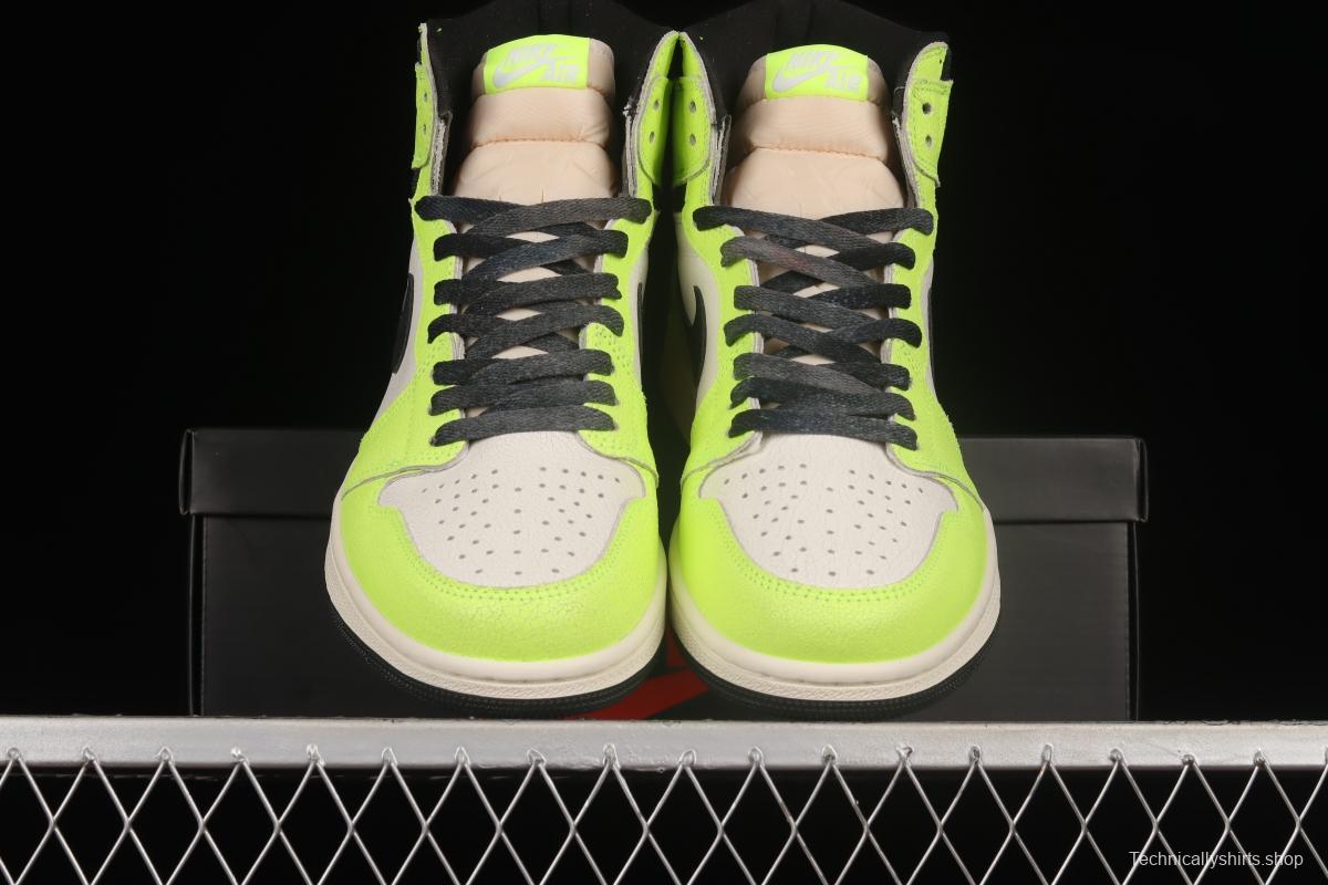 Air Jordan 1 High OG Volt Fluorescent Green 555088-702