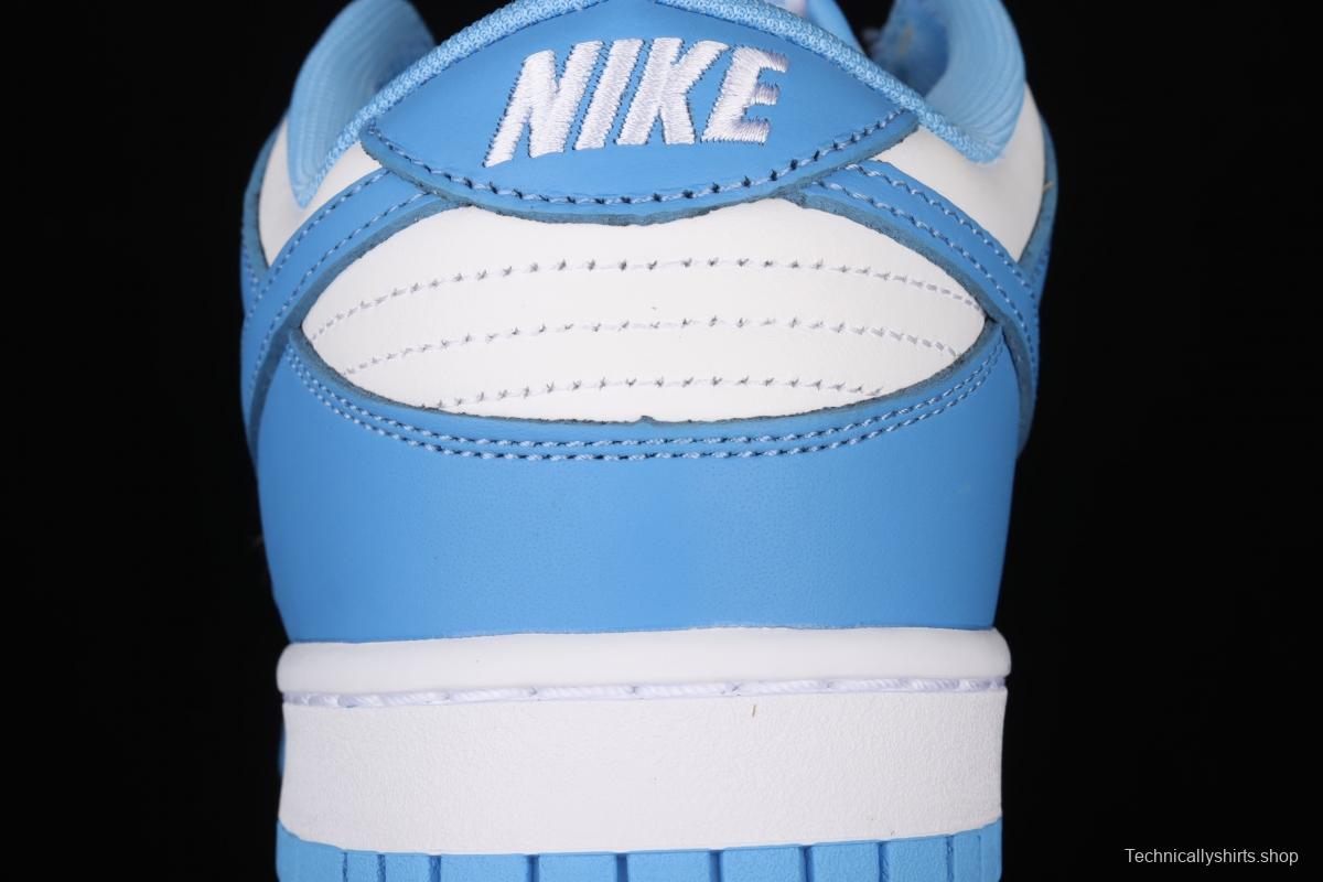 NIKE DUNK Low University Blue White Blue North Carolina White Blue Slam Dunk Series low side Leisure Sports Skateboard shoes DD1391-102