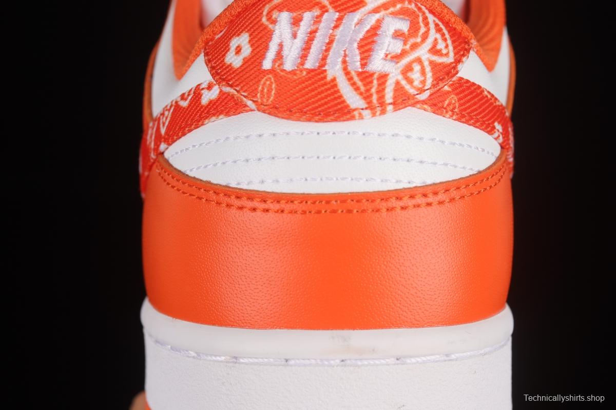 NIKE DUNK Low Cashew Blossom White Orange SB Buckle Breakbackboard Fashion Casual Sneakers DH4401-103