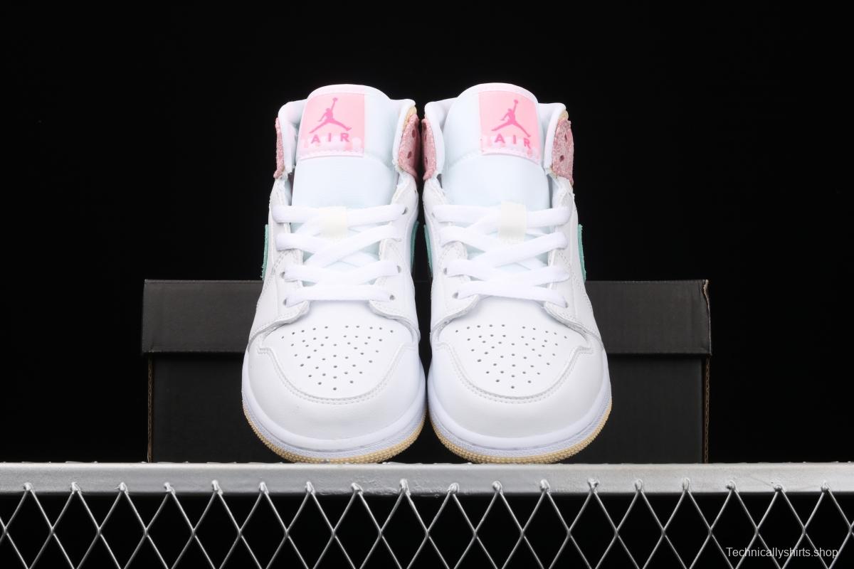 Air Jordan 1 Mid GS Ice Cream Bang Basketball shoes DD1666