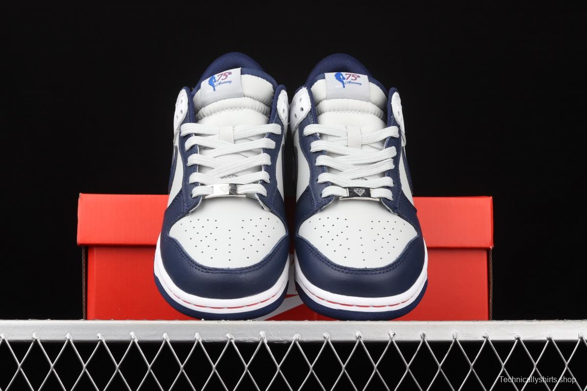 NBA x NIKE DUNK Low EMB '75th Anniversary' NBA joint name SB smash rebound low upper board shoes DD3363-001