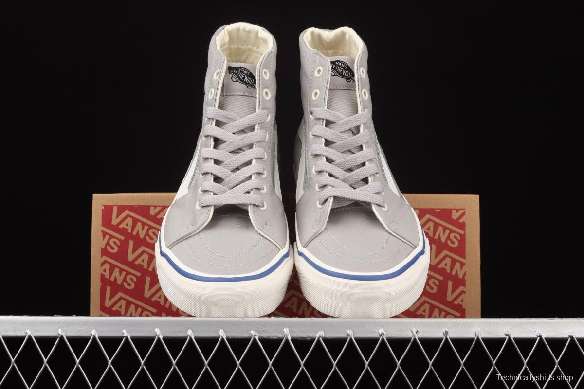 Vans Sk8-Hi Slim side striped high-upper light canvas high-upper shoes VN0A4U164U4